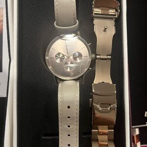 MVMT Women's Watch - Silver and Cream